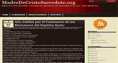 Desktop Screenshot of madredecristosacerdote.org